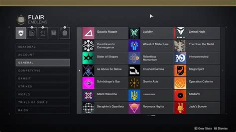 destiny emblem collector